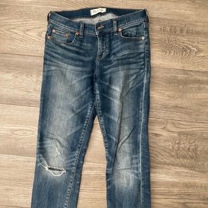 Madewell Alley Straight Jeans Distressed